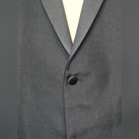 Vintage Woodwards Wool Blend Blazer Classic Prom Grad Wedding Tailored Size 46S - Picture 7 of 11